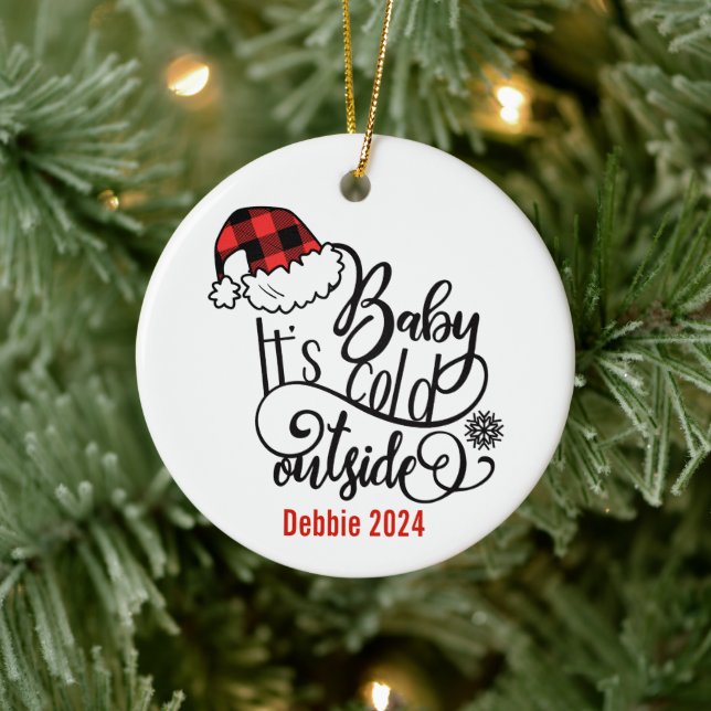 Baby It's Cold Outside Ceramic Tree Decoration (Tree)