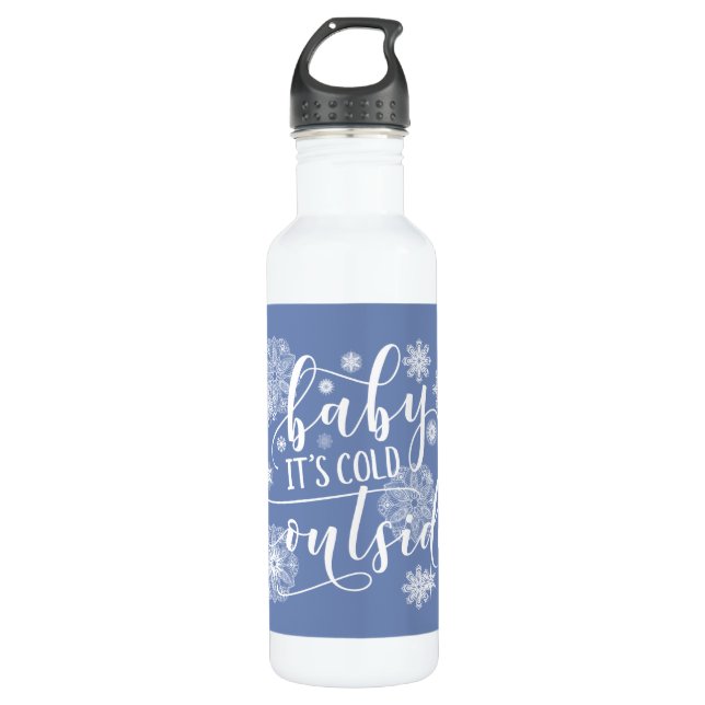 Baby it's Cold Outside Christmas 710 Ml Water Bottle (Front)
