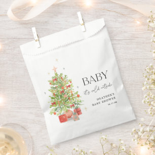 Baby It's Cold Outside Christmas Baby Shower Favour Bags