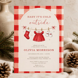 Baby It's Cold Outside Christmas Baby Shower Invitation