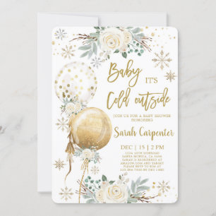 Baby it's Cold Outside Christmas Baby Shower Invitation