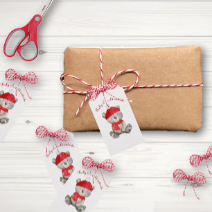 Baby It's Cold Outside Christmas Bear Gift Tag