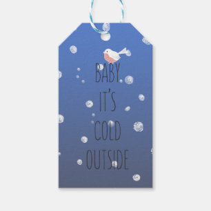 Baby, it's cold outside - Christmas Gift Tags