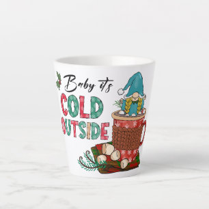 Baby It's Cold Outside   Christmas Gnome Latte Mug