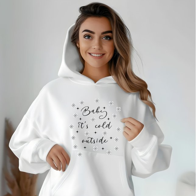 Baby It's Cold Outside Christmas Minimalist Hoodie (Creator Uploaded)
