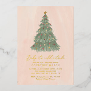 Baby It's Cold Outside Christmas Tree Baby Shower 