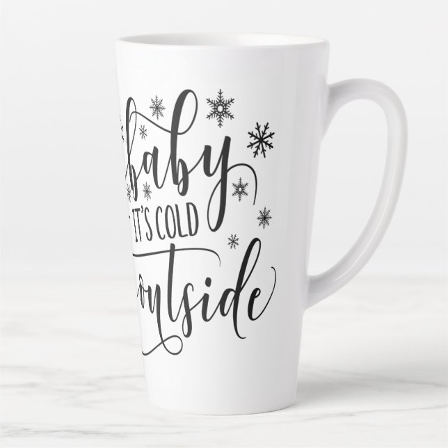 Baby Its Cold Outside Christmas Winter Coffee Mug (Right)