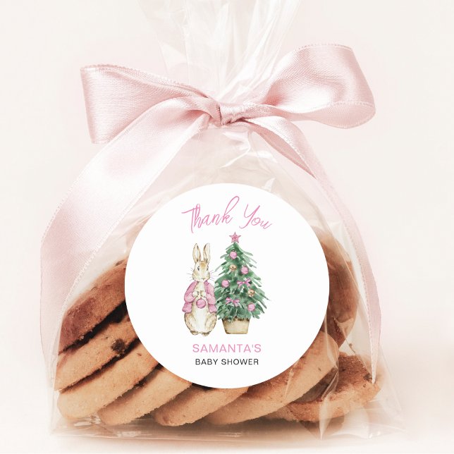 Baby it's cold outside classic round sticker (Creator Uploaded)