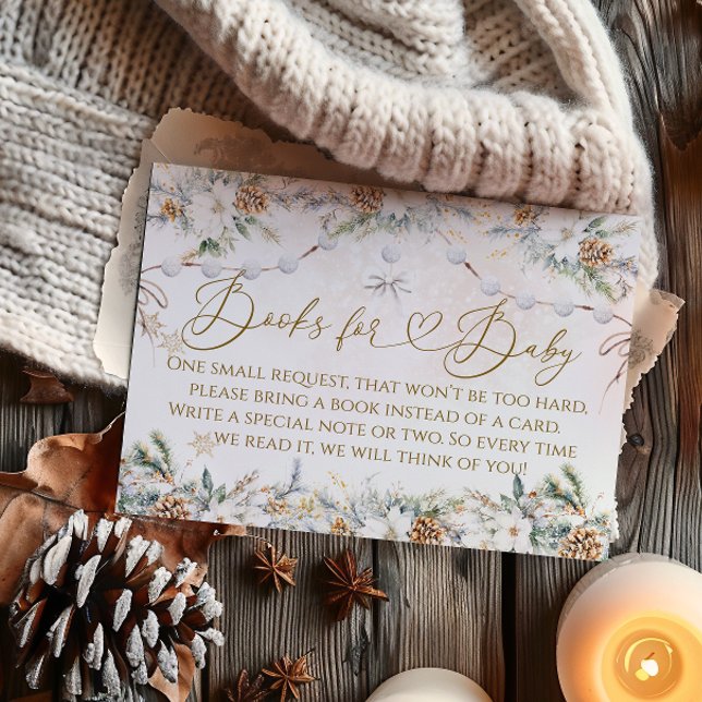 Baby Its Cold Outside Clothest Line Baby Shower Enclosure Card (Creator Uploaded)