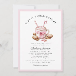 Baby It's Cold Outside Coquette Baby Shower  Invitation