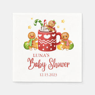 Baby Its Cold Outside Cosy Baby Shower Napkin