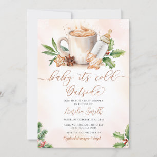 Baby It's Cold Outside Cosy Winter Baby Shower Invitation