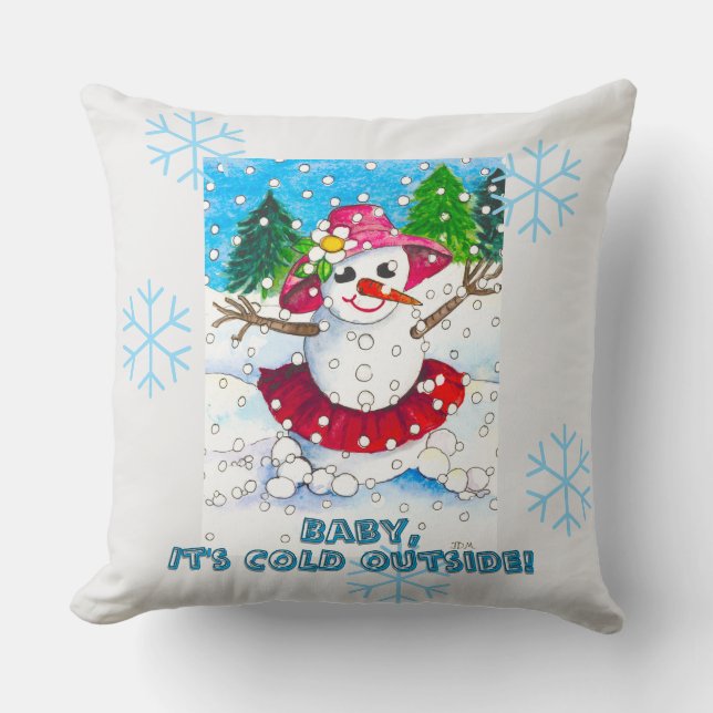Baby It's Cold Outside! Cushion (Front)