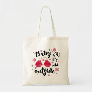 Baby its cold outside cute mittens winter tote bag