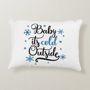 baby its cold outside decorative cushion