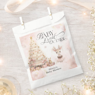 Baby it's Cold Outside Deer Baby Shower Favour Bags
