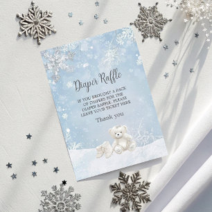 Baby It's Cold Outside Diaper Raffle Baby Shower Enclosure Card