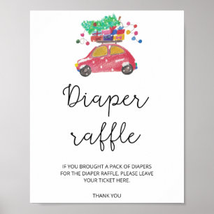 Baby it's cold outside diaper raffle poster