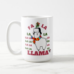 Baby, Its Cold Outside Fa La La La Llama Christmas Coffee Mug