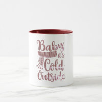 Baby Its Cold Outside Faded Two-Tone Coffee 