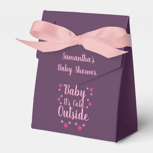 Baby It's Cold Outside Favour Box (Front Side)