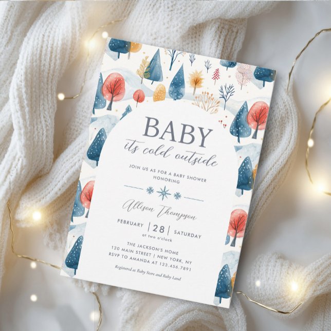 Baby it's Cold Outside Gender Neutral Baby Shower Invitation (Creator Uploaded)