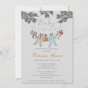Baby It's Cold Outside Gender Neutral Baby Shower Invitation