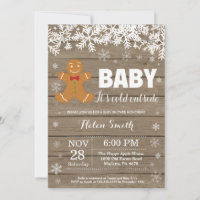 Baby its Cold Outside Gingerbread Man Baby Shower