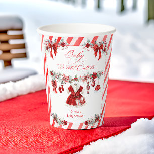 Baby Its Cold Outside Girl Baby Shower Paper Cups