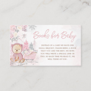 Baby Its Cold Outside Girl Bear Books for Baby Enclosure Card