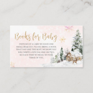 Baby It's Cold Outside Girl Winter Books for Baby Enclosure Card