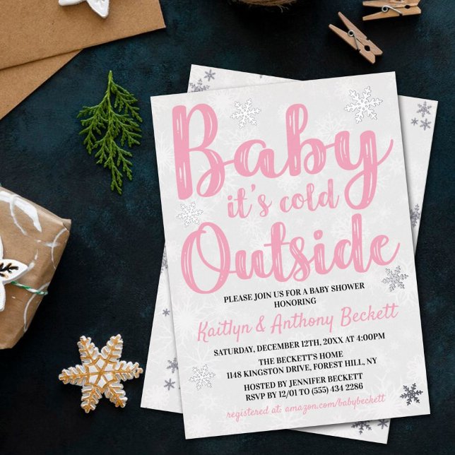 Baby It's Cold Outside Girls Winter Baby Shower (Creator Uploaded)