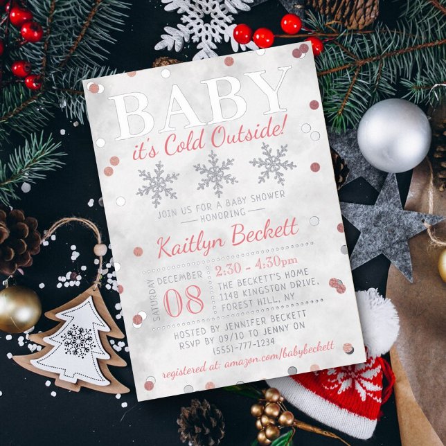 Baby It's Cold Outside Girls Winter Baby Shower (Creator Uploaded)