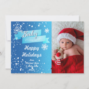 Baby it's cold Outside Holiday Christmas Photo Card