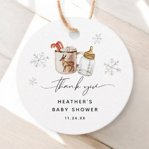 Baby It's Cold Outside Hot Chocolate Winter Shower Favour Tags