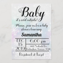 Baby It's Cold Outside Invitation