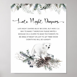Baby its cold outside Late night diapers game  Poster