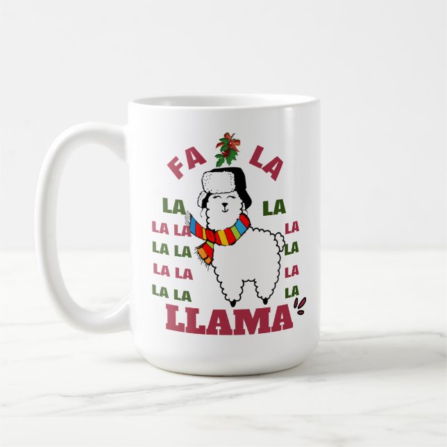Baby It's Cold Outside Mug - Llama Holiday (Left)