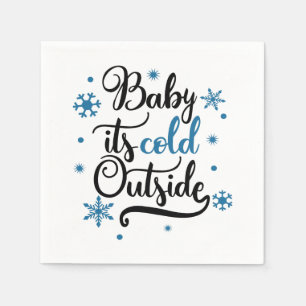baby its cold outside napkin