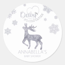 Baby it's Cold Outside Nordic Reindeer Baby Shower