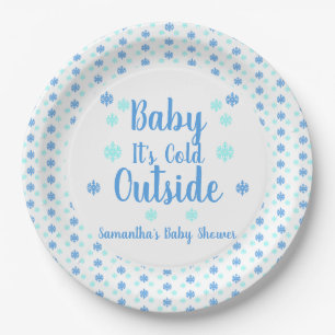 Baby It's Cold Outside Paper Plate