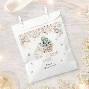 Baby it's Cold Outside Polar Bear Baby Shower Favour Bags