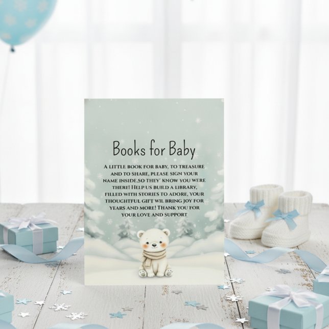 Baby It's Cold Outside Polar Bear Books for Baby Enclosure Card (Creator Uploaded)