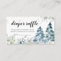 Baby Its Cold Outside Polar Bear Diaper Raffle