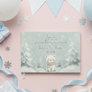 Baby, It's Cold Outside Polar Bear Winter Guest Book
