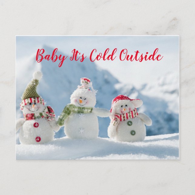 Baby It's Cold Outside Postcard (Front)