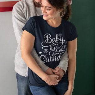 Baby It's Cold Outside Purple Women's T-Shirt