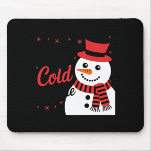 Baby It's Cold Outside Retro Christmas Long Sleeve Mouse Mat