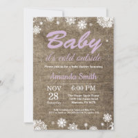 Baby its Cold Outside Rustic Winter Baby Shower