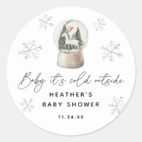 Baby It's Cold Outside Snow Globe Baby Shower